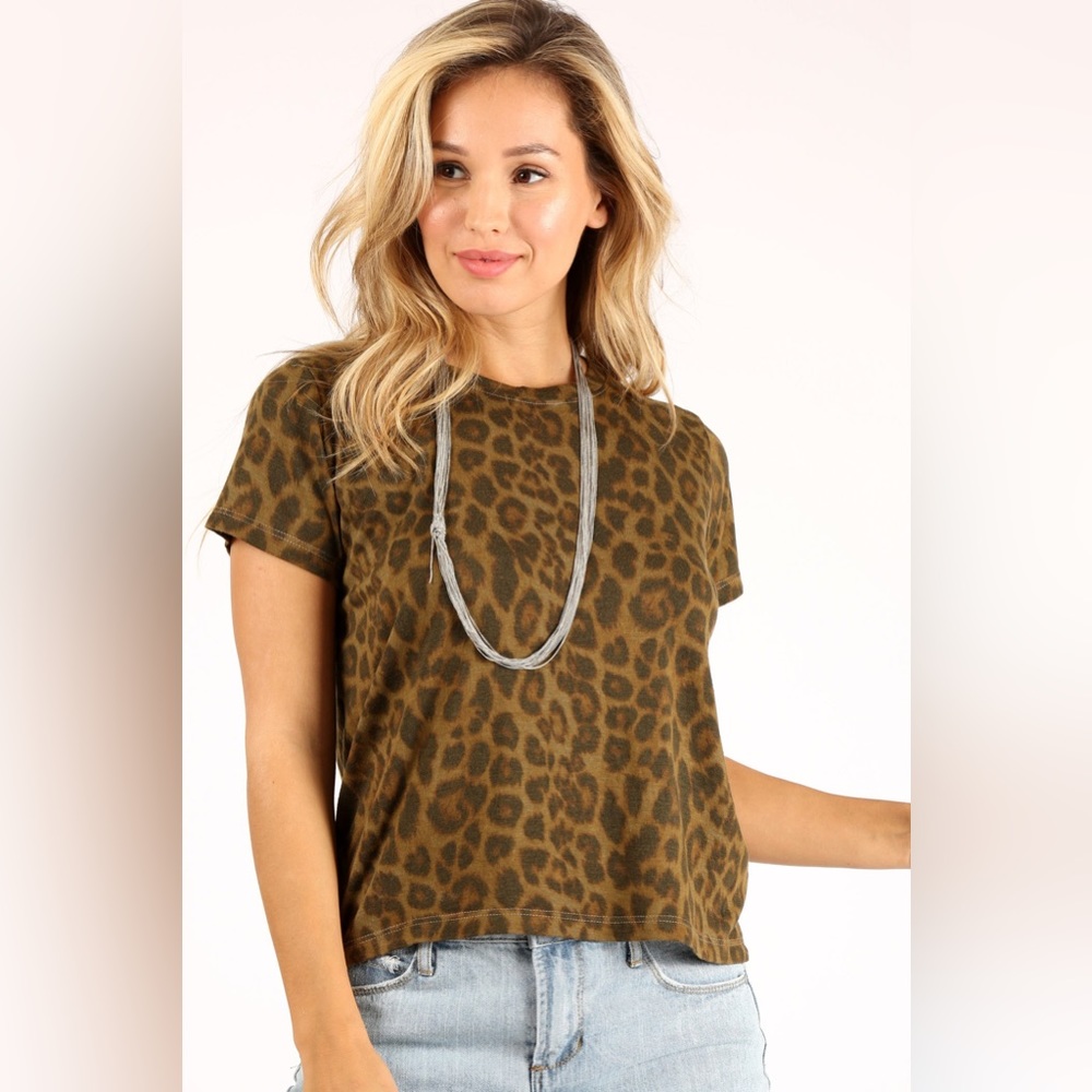 Cheetah Leopard Print Top